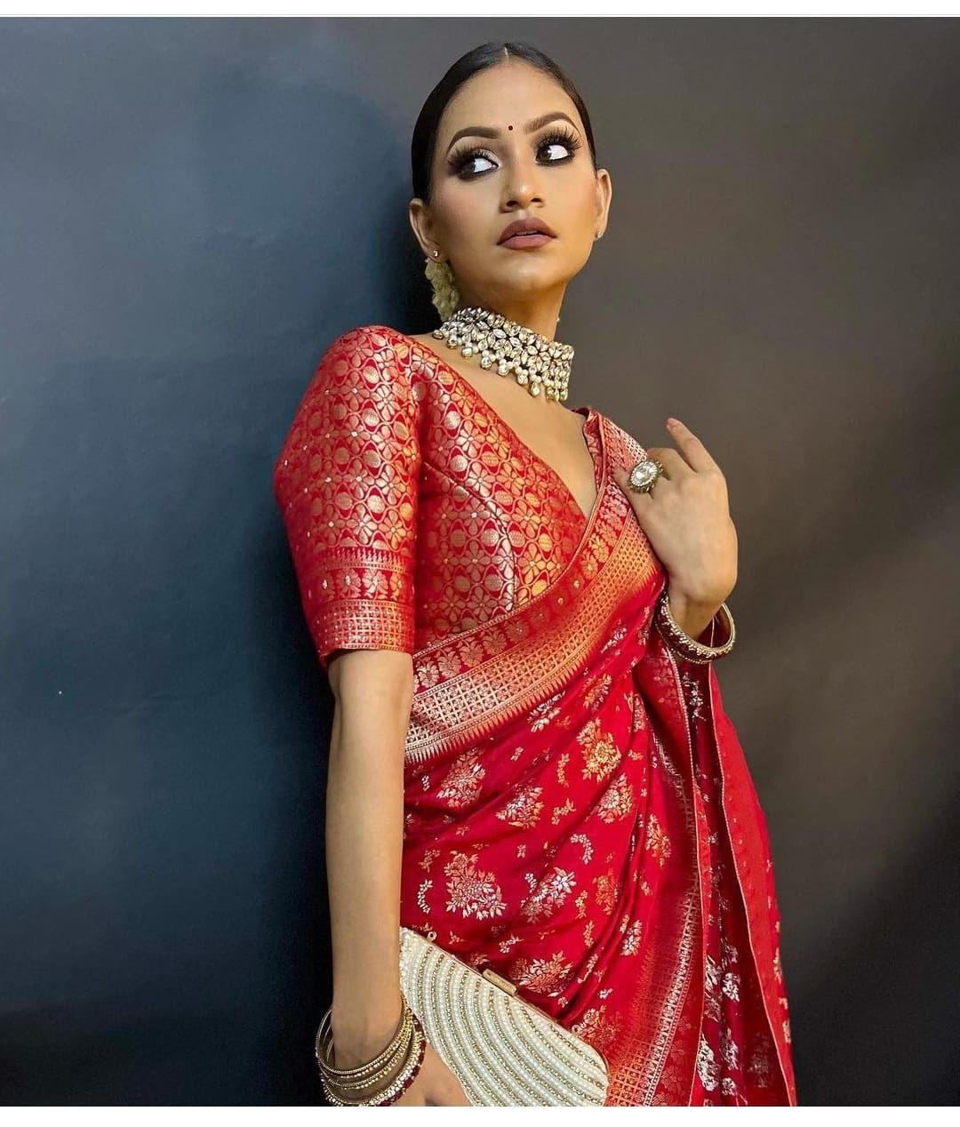 Elegant Breathable Organic Banarasi Saree