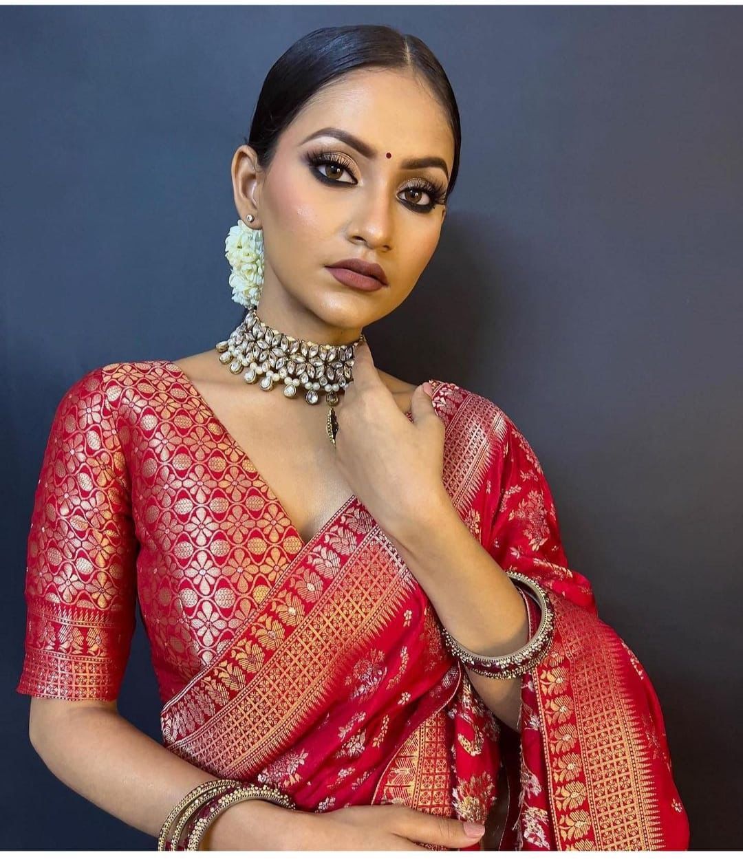 Elegant Breathable Organic Banarasi Saree