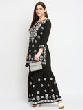 Lucknow Chikankari Hand Embroidered Kurta and Palazzo  Set Modal Cotton