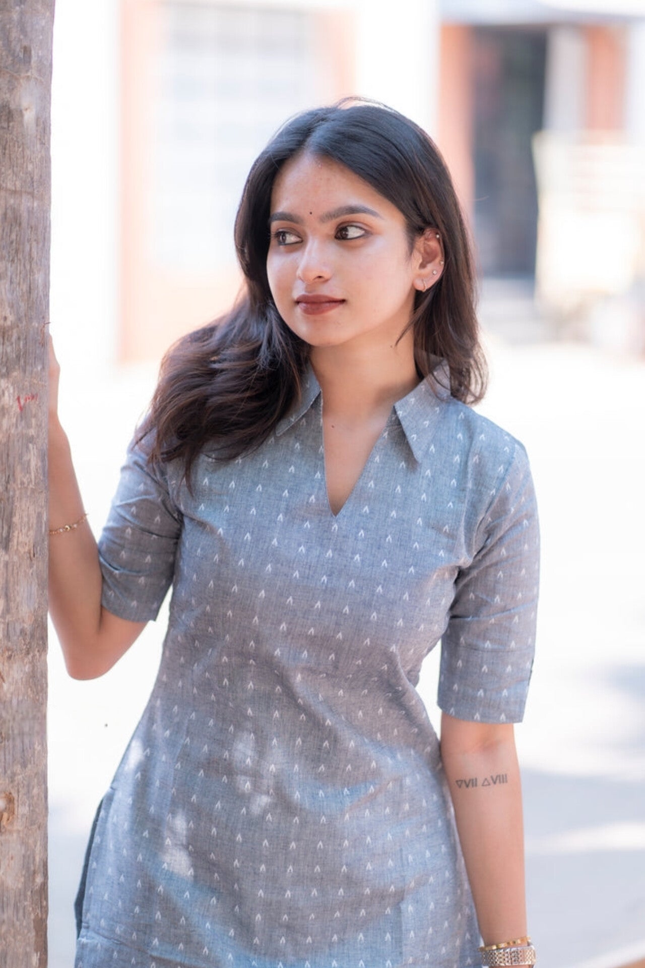 Cupid's Arrow Print Kurti With Pant Set