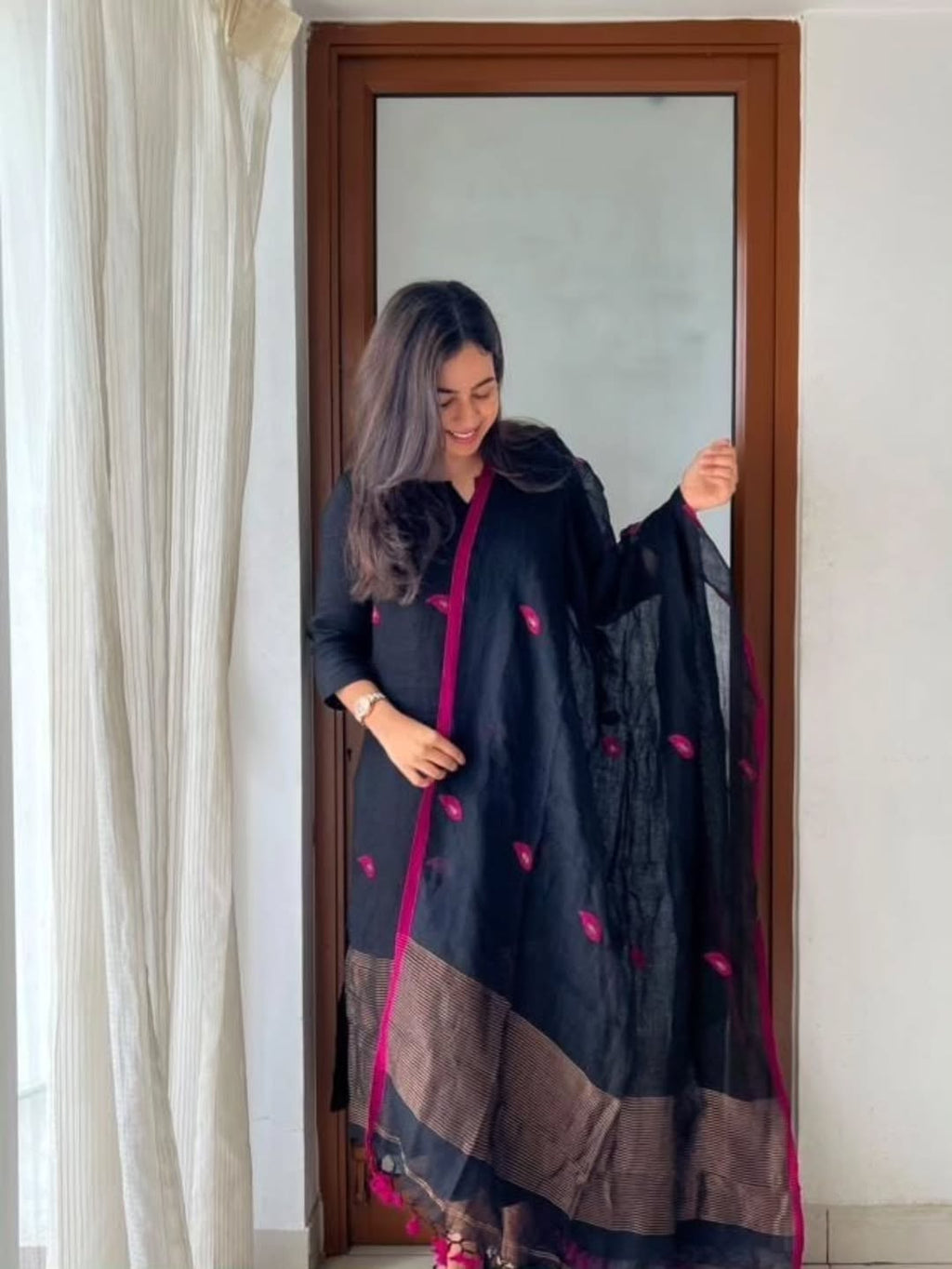 Premium Black Kurta Set