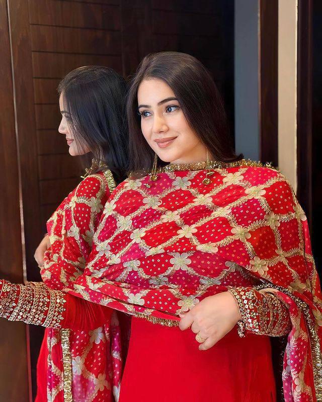 1008 RED PATOLA SUIT ♥️✨