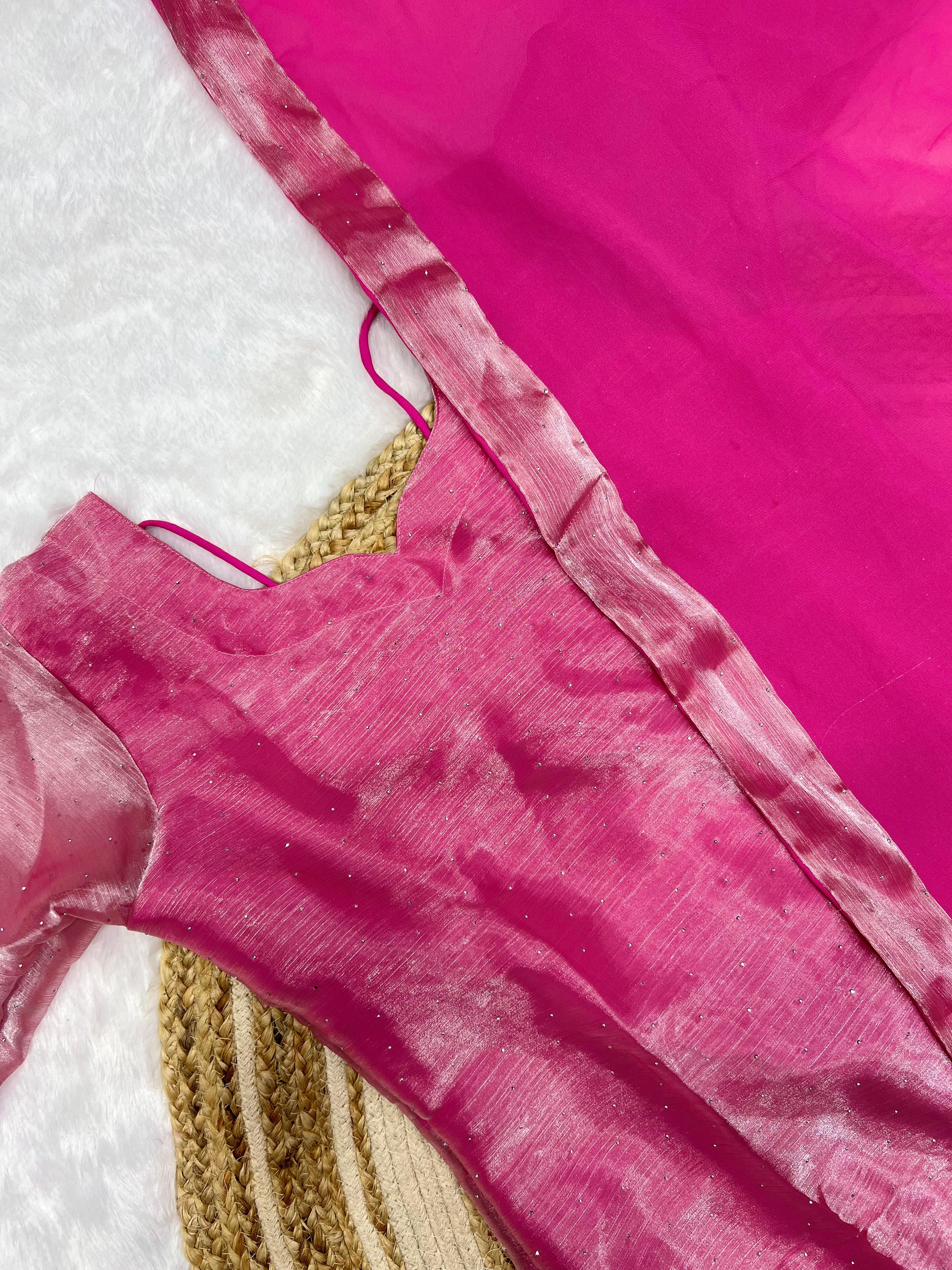 Elegant Burberry Kurti Set