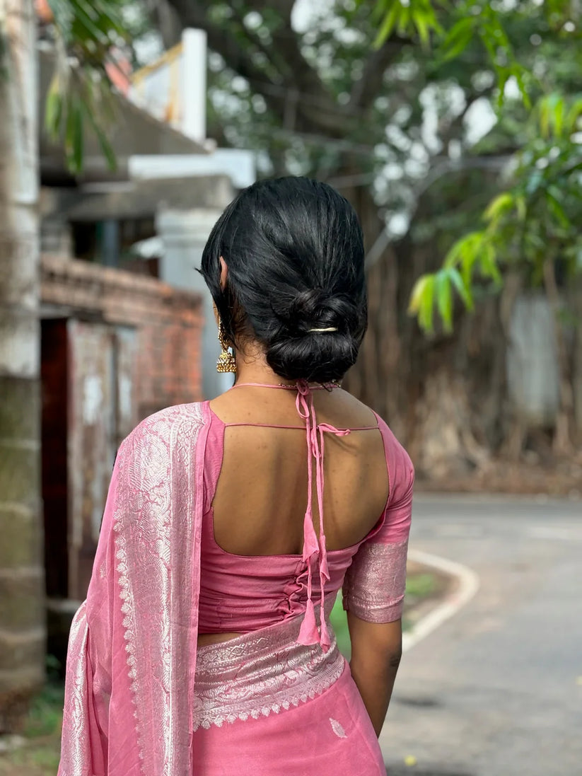 3001 BABY PINK SAREE